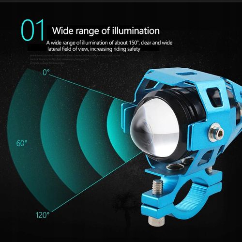 2 X Dalekosiężny Halogen U5 Mini+Włącznik 5W Black na Arena.pl