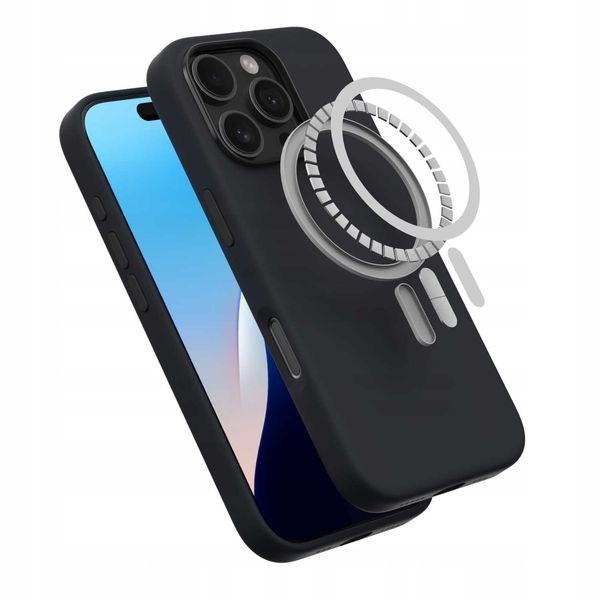 Spacecase Pure Mag Iphone 16 Pro Black zdjęcie 12
