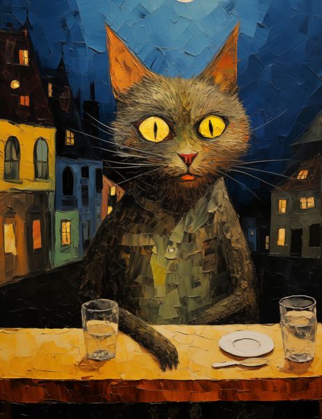 Plakat 50x65cm Nocny Obserwator zdjęcie 1