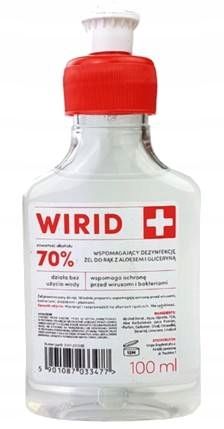 DEZYNFEKUJĄCY ŻEL DO RĄK ALKOHOLU WIRID 100ML zdjęcie 1