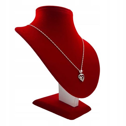 SREBRNY ŁAŃCUSZEK Z SERDUSZKIEM / NASZYJNIK SERCE 925 DLA KOBIETY ŻONY MAMY na Arena.pl