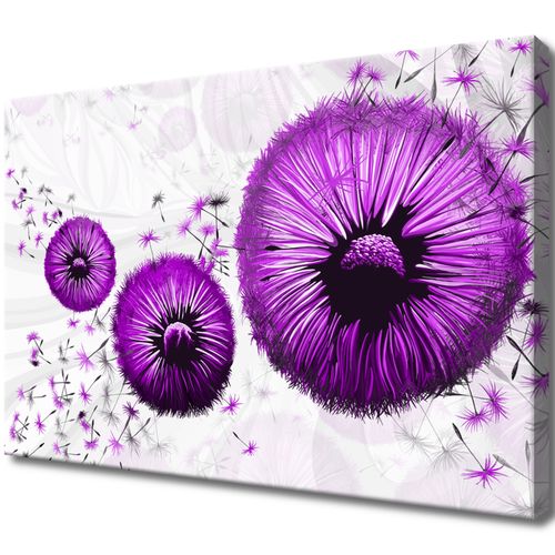 Obraz Płótno 60X40 Fioletowe Dmuchawce na Arena.pl
