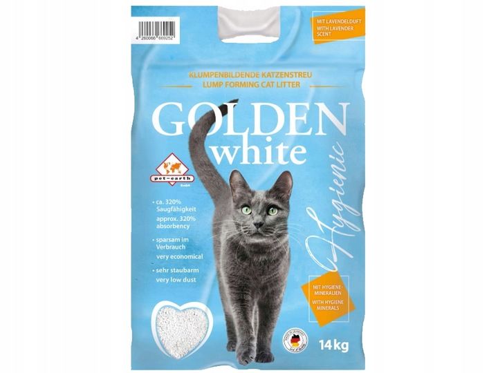 Żwirek GOLDEN WHITE 14KG zdjęcie 1
