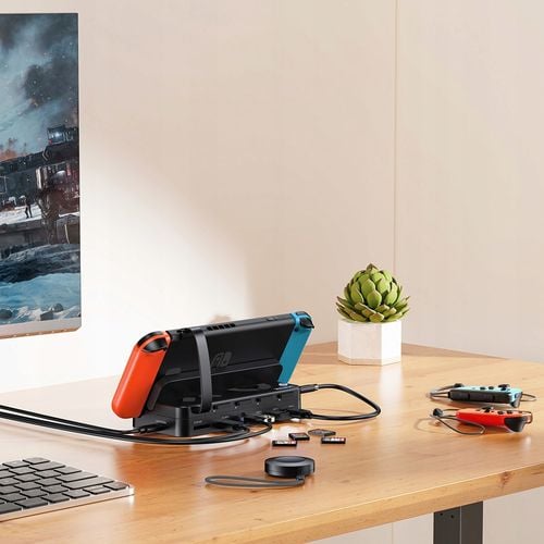 Unitek Stacja dokująca do konsoli Nintendo Switch + pilot, HDMI, LAN, USB na Arena.pl