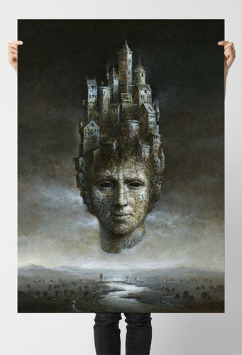 Plakat obraz portret miasto 21x29,7 cm A4 na Arena.pl