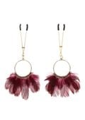 Tweezers With Feathers Gold