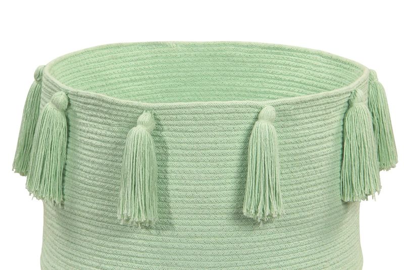 Lorena Canals Kosz dekoracyjny Tassels Soft Mint zdjęcie 2