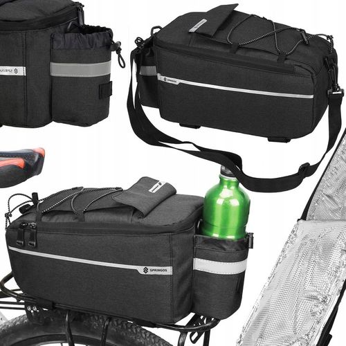 SAKWA ROWEROWA TORBA NA BAGAŻNIK ROWEROWY TERMICZNA POJEMNA DUŻA 8,5l KUFER na Arena.pl