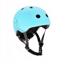 SCOOT AND RIDE KASK S-M BLUEBERRY dla dzieci regulacja 50-55cm rowerowy LED