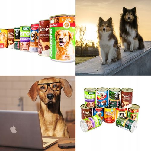 Karma mokra dla psa Puszka Duży Pakiet Mieszany Mix smaków 20 szt x na Arena.pl