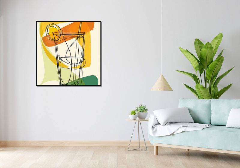 Plakat 90x90cm Koktajl Artystyczny zdjęcie 4