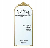 Naklejka na lustro ślub wesele DEKORACJA eleganckie glamour