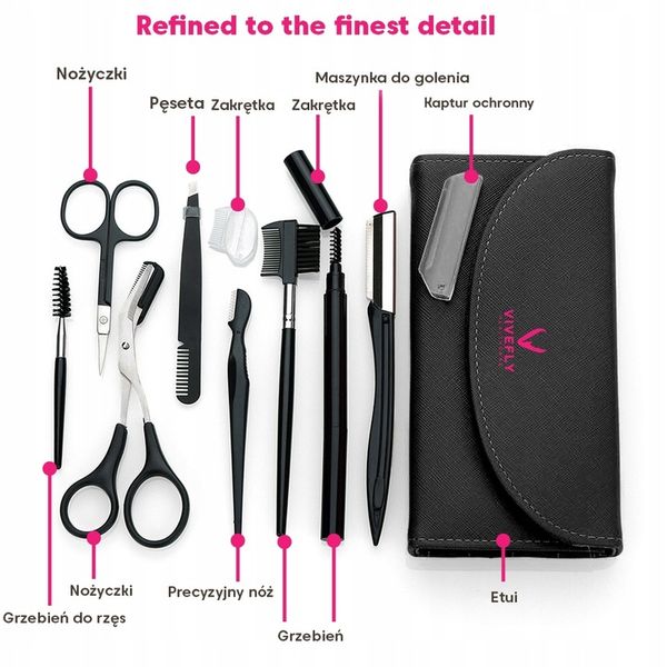 11-elementowy zestaw do Brwi BellaSolve zdjęcie 2