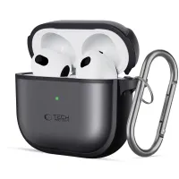 Etui Tech-Protect Slim Hook na AirPods 4 - czarne