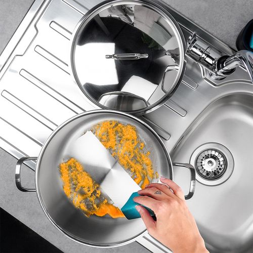 Garnek stalowy z pokrywką ANETT 26 cm, 8,2 l na Arena.pl