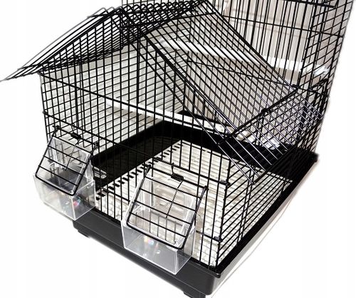 Klatka ZAMEK dla PTAKÓW PAPUGI PAPUG KANARKA PTAKA+KARMA na Arena.pl