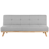 Sofa rozkładana jasnoszara FROYA