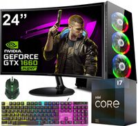 ZESTAW GAMINGOWY Z MONITOREM 24''100Hz INTEL I7|GTX 1660S|16GB|SSD|WIN