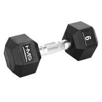 Hantel Gumowany HEX PRO HMS 9 kg Hantla Sześciokątna Do Ćwiczeń