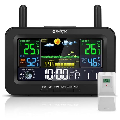 BEZPRZEWODOWA STACJA POGODOWA CZUJNIK POGODY TERMOMETR BAROMETR na Arena.pl