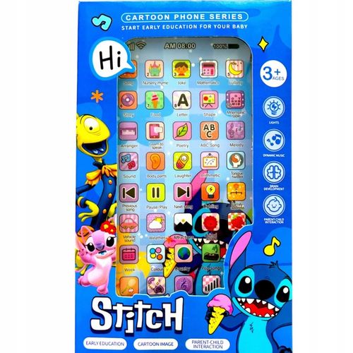 INTERAKTYWNY TELFON STICH DLA DZIECI USB C ŁADOWANY DŹWIĘKI NAUKA ZABAWKOWY na Arena.pl