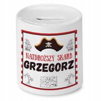 Skarbonka 330 Ml Dla Grzegorza Syna Dziecka Z Nadrukiem Ze Zdjęciem