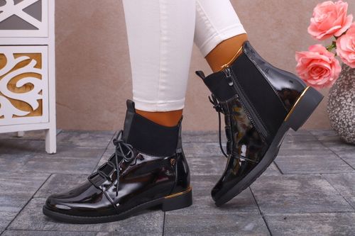 BOTKI DAMSKIE GLANY BUTY OCIEPLANE NA SUWAK na Arena.pl