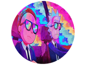 Opłatek na tort Rick i Morty