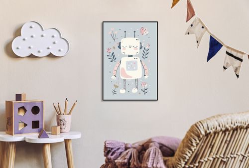 Plakat 40x60cm Wzory dla Dzieci, Dziewczynki Do Pokoju - Roboś na Arena.pl