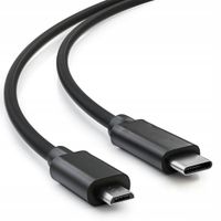 Kabel Raltek USB typ C - microUSB typ B 1 m czarny