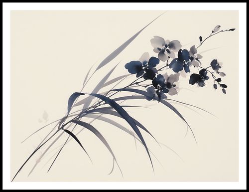 Plakat 100x75cm Orchidea w Sepii na Arena.pl