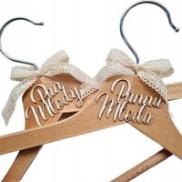 Wieszaki Ślubne Panna Młoda Pan Młody Boho Ślub K