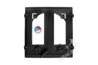 DRZWI D3 - 43X41 CM + TERMOMETR 0-250°C żeliwne do pieca piecowe kaflowe
