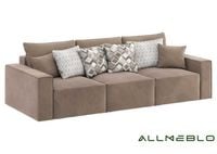 Modułowa kanapa w stylu loft rozkładana SENS szew angielski