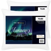 Zestaw 2x Poduszka Puchowa 70x80 AURORA Naturalny Puch Gęsi Biały 95%