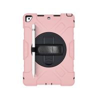 Etui do iPad 9/8/7 10.2” Pancerne z Obrotową Podstawką Różowe