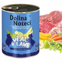 DOLINA NOTECI SUPERFOOD Karma mokra dla psa MIX Smaków 10 x 800g bezzbożowa