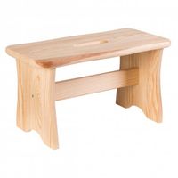Krzesło taboret drewniane ryczka zydel podnóżek
