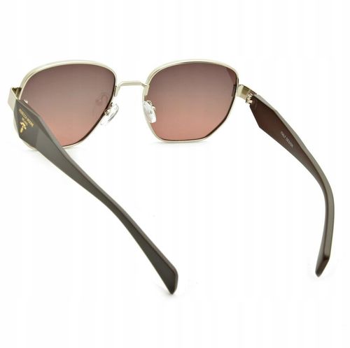 Damskie OKULARY PRZECIWSŁONECZNE UV Rebecca Moore Srebrno Brązowe na Arena.pl