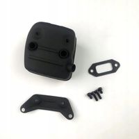 Tłumik Husqvarna 362 365 371 372 385 390 + ŚRUBY + USZCZELKA + WSPORNIK