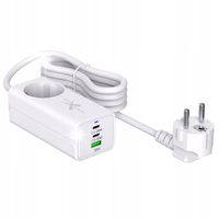 Ładowarka sieciowa GaN evo 65W 2 xUSB-C+USB+230V