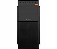 Gamingowa obudowa komputerowa Logic J23 MIDI ATX czarna, bez wentylatorów