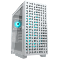 cougar airface eco rgb pc case, mid tower, white