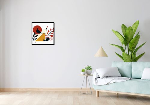 Plakat 50x50cm Ogień i Flora na Arena.pl