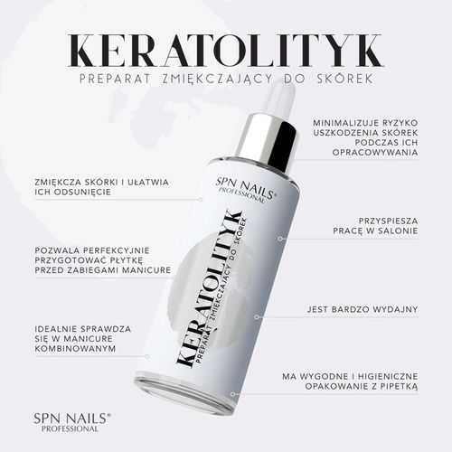 Keratolityk Preparat Zmiękczający Do Skórek i Paznokci 30 ml SPN Nails na Arena.pl