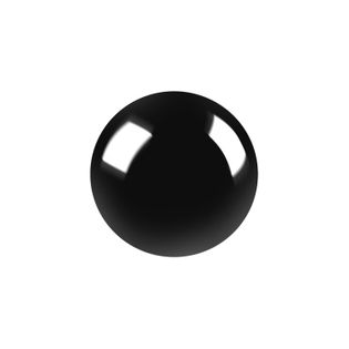 Kula dekoracyjna ceramiczna czarna 6 cm