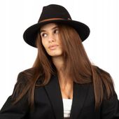 KAPELUSZ PANAMA fedora elegancki filcowy