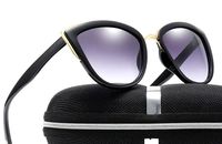 OKULARY CZARNE KOCIE PRZECIWSŁONECZNE Kardashian Vintage O26_Czarny