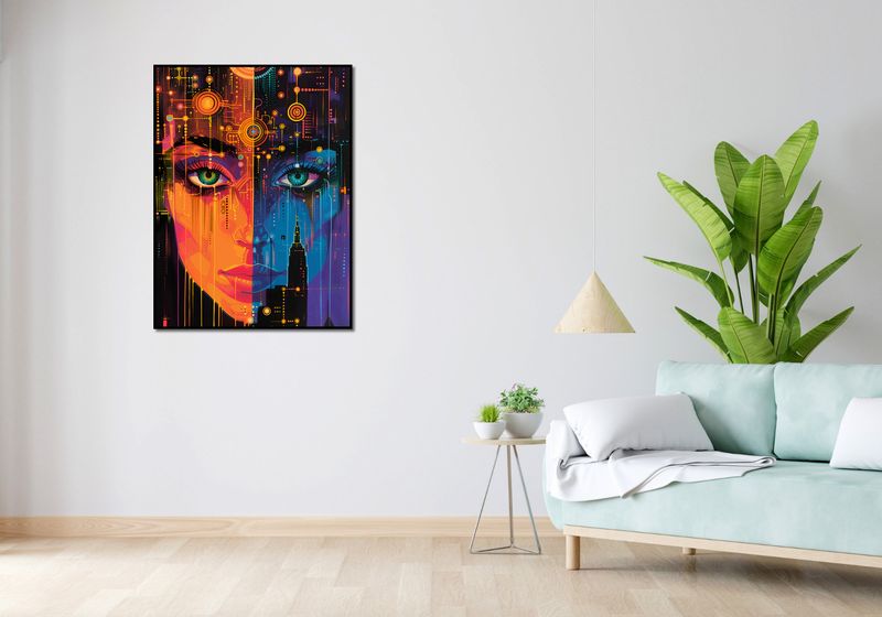 Plakat 75x100cm Cyfrowa Psyche zdjęcie 4