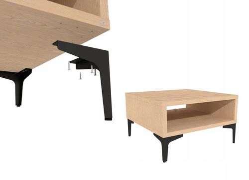 Nogi nóżki meblowe do komody szafy szafki czarny mat loft komplet 15 na Arena.pl